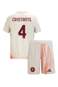 Fotbalové Dres AS Roma Bryan Cristante #4 Dětské Venkovní Oblečení 2024-25 Krátký Rukáv (+ trenýrky)